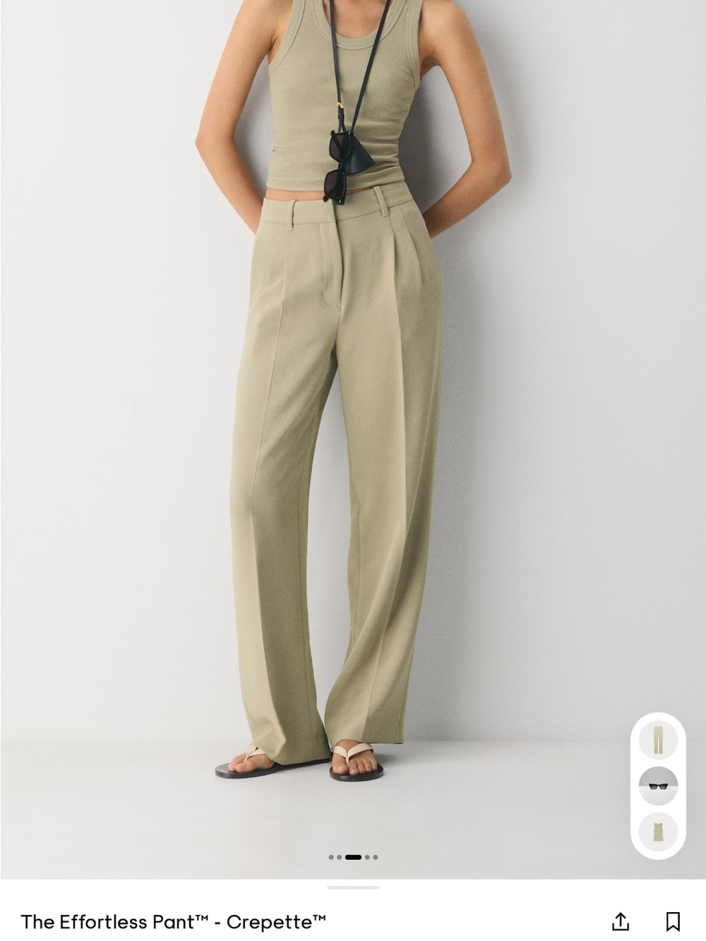 Wilfred Black Pleated Men’s Dress Pants